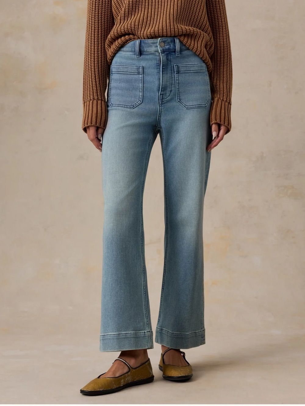 Faherty - Stretch Terry Patch Pocket Ankle Pant - Eastern Shore Wash - 24
